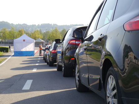 Schutzmasken per drive.in