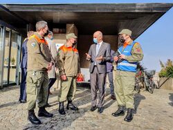 Bundesrat Berset besucht mobiles Impfteam