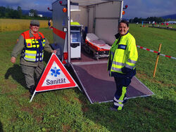 Sanitätsgruppe der ZSO im Einsatz am Aargauer Kantonalturnfest