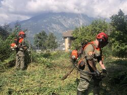 Ausserkantonaler Einsatz der ZSO aargauSüd am Fuss des Simplon